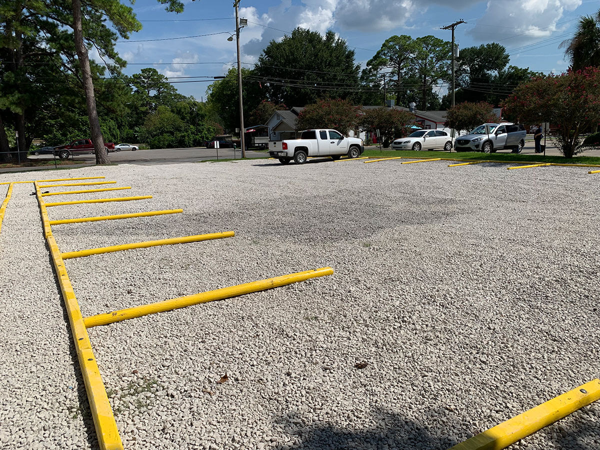 Parking lot spots at 301 Brook Avenue for UL Lafayette campus