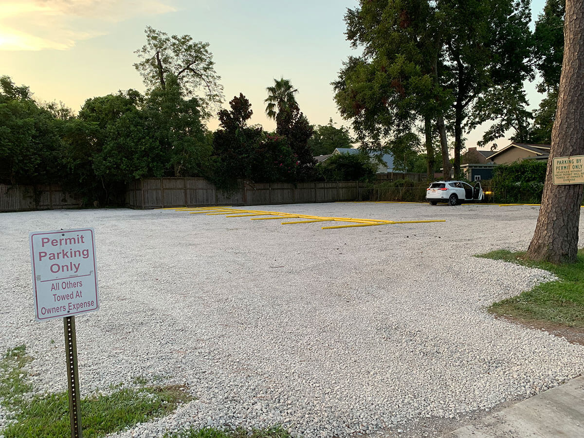 Parking lot spots at 301 Brook Avenue for UL Lafayette campus